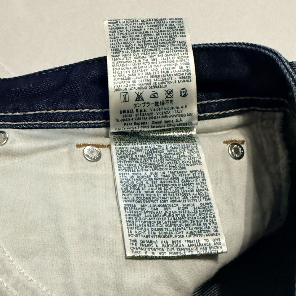 Diesel Larkee Mens 31x30 *33x29 Blue Regular Straight Button Fly Jeans 0073N - Picture 5 of 16